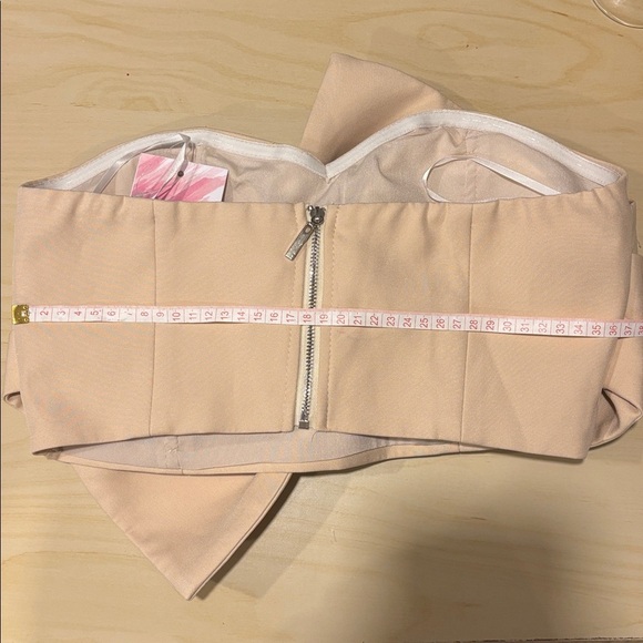 Chicwish Beige Sweet Knot Bustier Top (S) - Picture 6 of 8